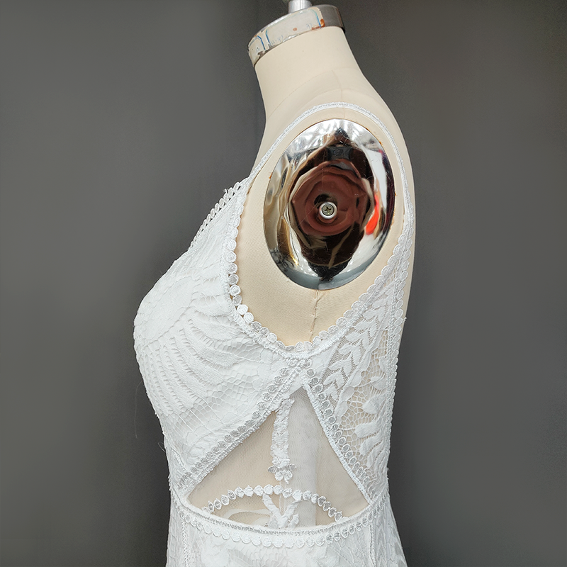 Botanical Illusion Fit-and-Flare Wedding Dress