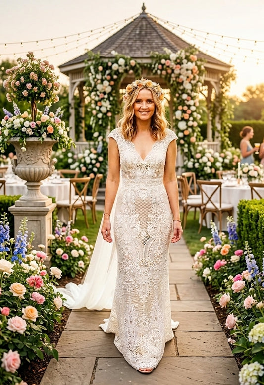 Vintage Grace Lace Mermaid Gown