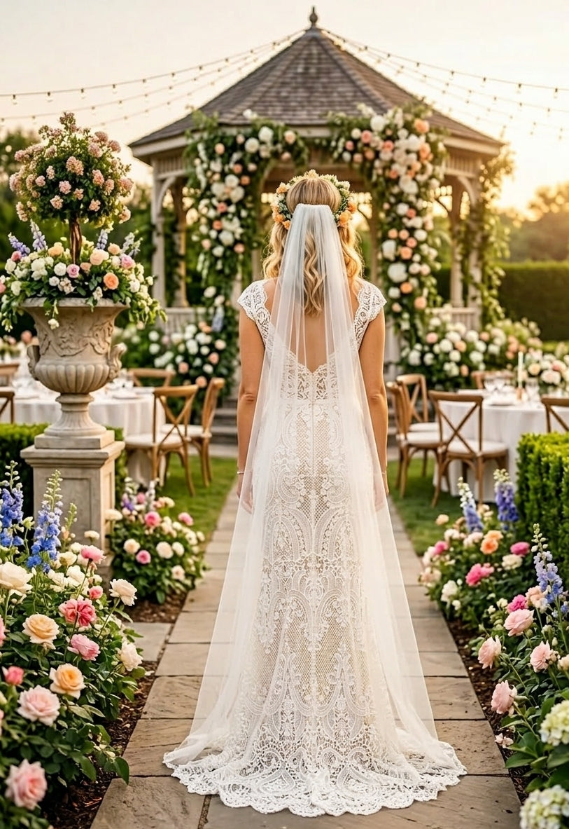 Vintage Grace Lace Mermaid Gown