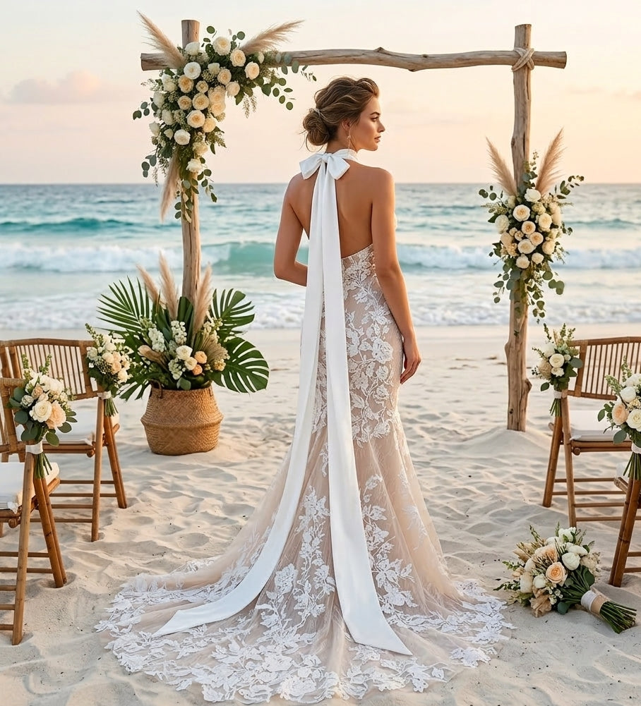 Seraphina Halter Mermaid Gown